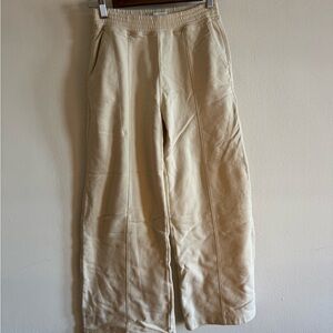 Abercrombie & Fitch Cream Sweatpants
